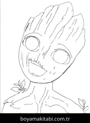 Galaksinin Koruyucuları boyama sayfası – çocuklar için, çizgi film temalı