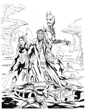 Galaksinin Koruyucuları boyama sayfası,  coloring page, Marvel Galaksinin Koruyucuları, 