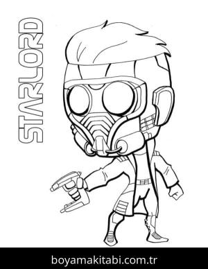 Galaksinin Koruyucuları boyama sayfası – PDF indir, sevimli karakter