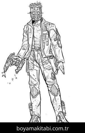 Galaksinin Koruyucuları boyama sayfası – eğlenceli etkinlik, el becerilerini geliştirir