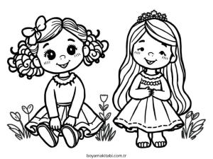 Galaxy Girl boyama sayfası – PDF indir, sevimli karakter