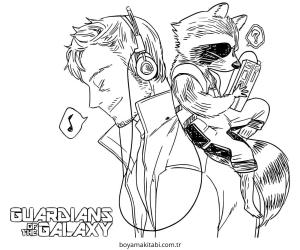 Galaxy boyama sayfası – çocuk aktivitesi, PDF indir