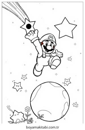 Galaxy boyama sayfası – yaratıcılık, eğlenceli etkinlik