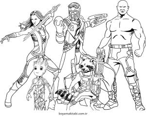 Galaxy boyama sayfası – boyama çalışması, yaratıcılığı geliştirir