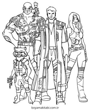 Galaxy boyama sayfası – çocuk aktivitesi, PDF indir