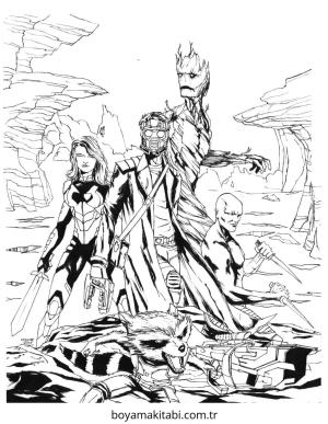 Galaxy boyama sayfası – keyifli zaman, renkli çizimler