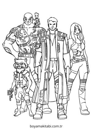 Galaxy boyama sayfası – kolay boyama, eğitici aktivite