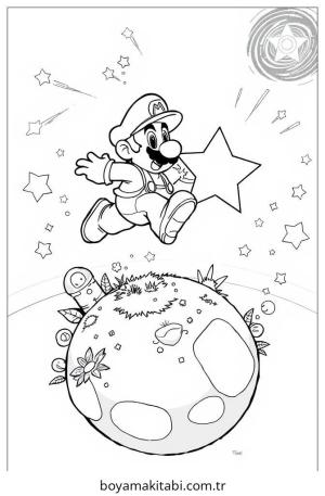 Galaxy boyama sayfası – el becerilerini geliştirir, boyama çalışması