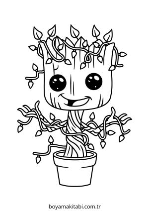 Galaxy boyama sayfası – çocuklar için, çizgi film temalı