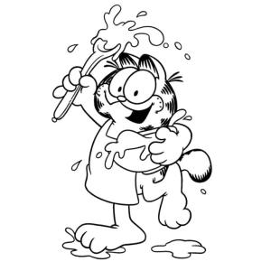 Garfield boyama sayfası,  coloring page, Komik Garfield., 