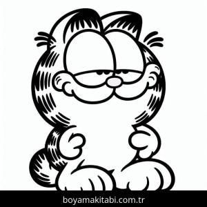 Garfield boyama sayfası – boyama etkinliği, çocuk aktivitesi