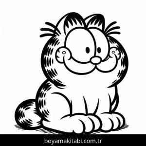 Garfield boyama sayfası – ücretsiz yazdır, boyama etkinliği