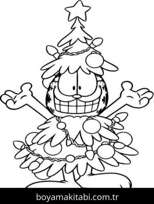 Garfield boyama sayfası – keyifli zaman, renkli çizimler