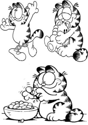 Garfield boyama sayfası,  coloring page, Garfield’ın sınıfları, 