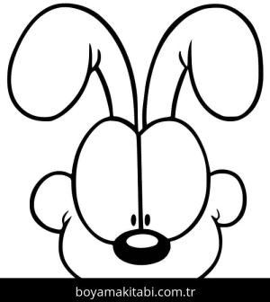 Garfield boyama sayfası – kolay boyama, eğitici aktivite