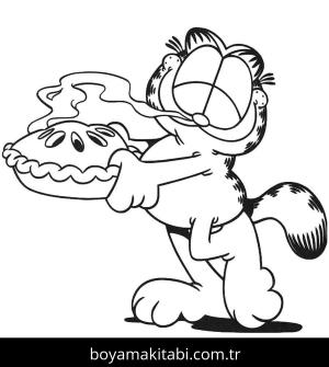 Garfield boyama sayfası – çocuklar için, çizgi film temalı