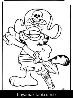 Garfield boyama sayfası – boyama çalışması, yaratıcılığı geliştirir