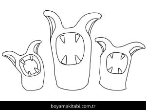 Garten of BanBan boyama sayfası – çizgi film temalı, basit çizim