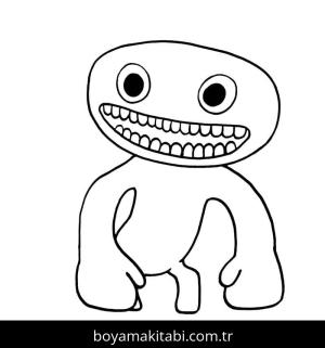 Garten of BanBan boyama sayfası – el becerilerini geliştirir, boyama çalışması