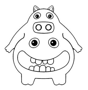 Garten of BanBan boyama sayfası,  coloring page, Cheff Pigster, 