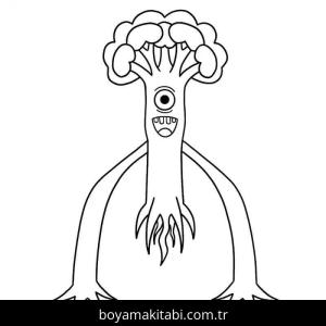 Garten of BanBan boyama sayfası – kolay boyama, eğitici aktivite