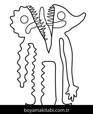 Garten of BanBan boyama sayfası – okul öncesi, evde etkinlik