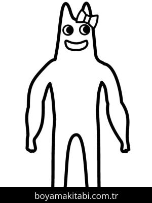 Garten of BanBan boyama sayfası – çocuklar için, çizgi film temalı