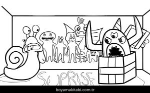 Garten of BanBan boyama sayfası – sevimli karakter, sanatsal çalışma