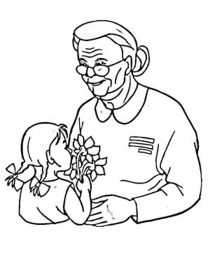 Gaziler Günü boyama sayfası,  coloring page, Büyükanne için Gaziler Günü, 