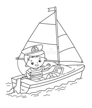 Gemi ve Tekne boyama sayfası,  coloring page, Tekne Baskısı, 