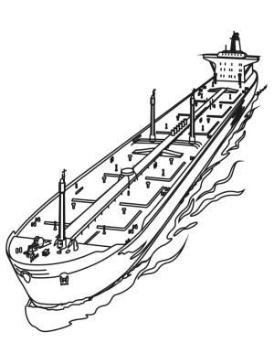 Gemi ve Tekne boyama sayfası,  coloring page, Yük Gemisi çizimi, 