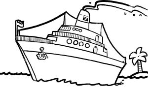 Gemi boyama sayfası,  coloring page, Disegno Nave, 