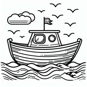 Gemi boyama sayfası,  coloring page, Gemi çizimi ücretsiz, 