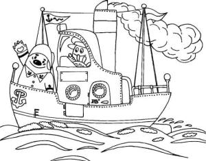 Gemi boyama sayfası,  coloring page, Gemi ücretsiz yazdırılabilir, 