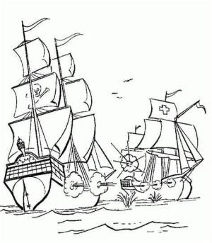 Gemiler boyama sayfası,  coloring page, Korsan Gemileri, 