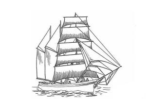 Gemiler boyama sayfası,  coloring page, Yazdırılabilir Gemi Anahat, 