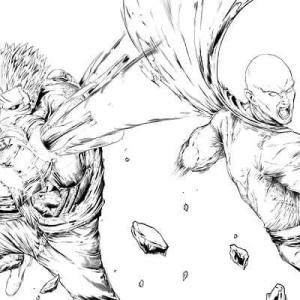 Genos boyama sayfası,  coloring page, Genos vs Saitama çizimi, 