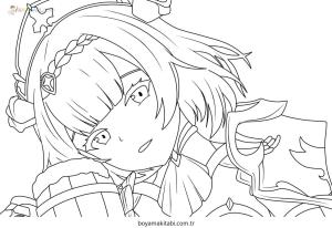 Genshin Impact boyama sayfası – eğlenceli etkinlik, el becerilerini geliştirir