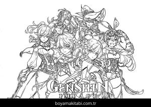 Genshin Impact Boyama