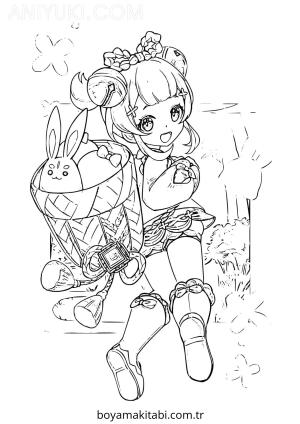 Genshin Impact boyama sayfası – yaratıcılığı geliştirir, keyifli zaman