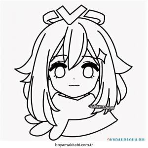 Genshin Impact boyama sayfası – boyama etkinliği, çocuk aktivitesi