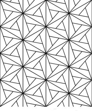 Geometrik Şekiller boyama sayfası,  coloring page, Üçgenlerin deseni, 