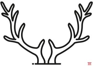 Geyik boyama sayfası, Deers coloring page, , deers reindeer antlers 