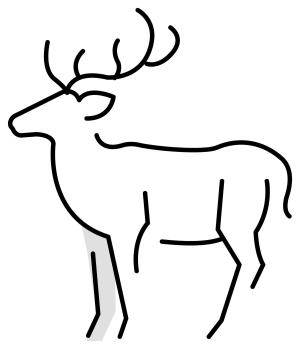 Geyik boyama sayfası, Deers coloring page, , deers deer emoji 