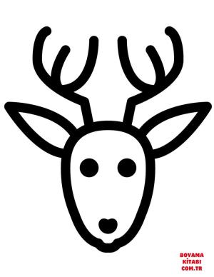 Geyik boyama sayfası, Deers coloring page, , deers christmas deer rudolf 