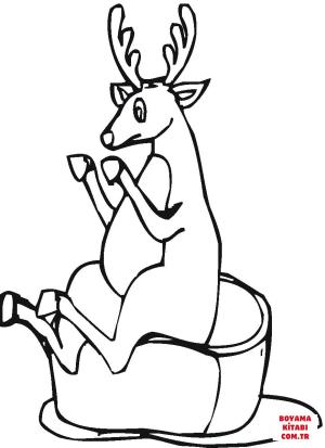 Geyik boyama sayfası, Deers coloring page, , deers deer illustration 