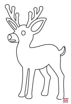 Geyik boyama sayfası, Deers coloring page, , deers deer emoji 