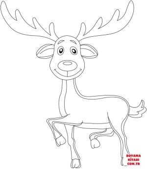 Geyik boyama sayfası, Deers coloring page, , deers cute deer 