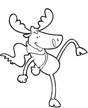 Geyik boyama sayfası, Deers coloring page, , deers cartoon moose 