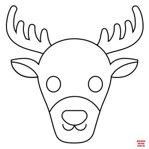 Geyik boyama sayfası, Deers coloring page, , deers deer emoji 